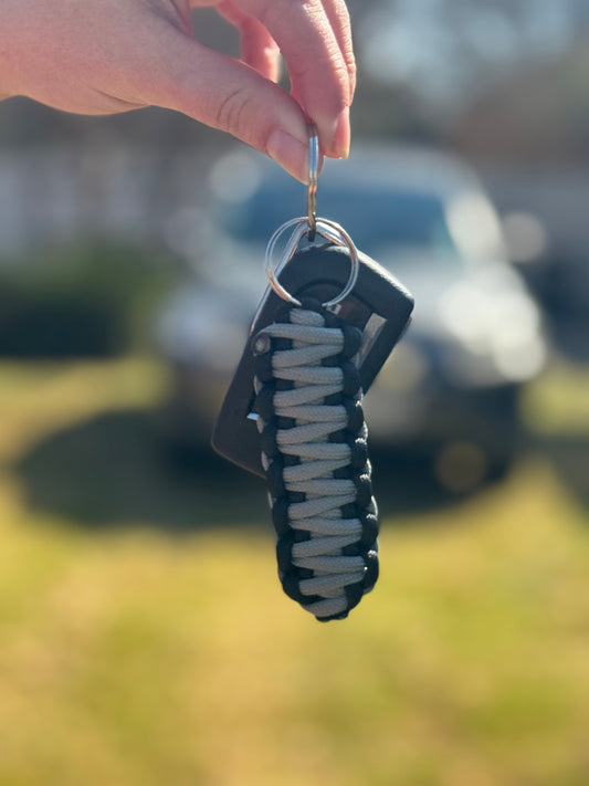 GREY BLACK KEY CHAIN